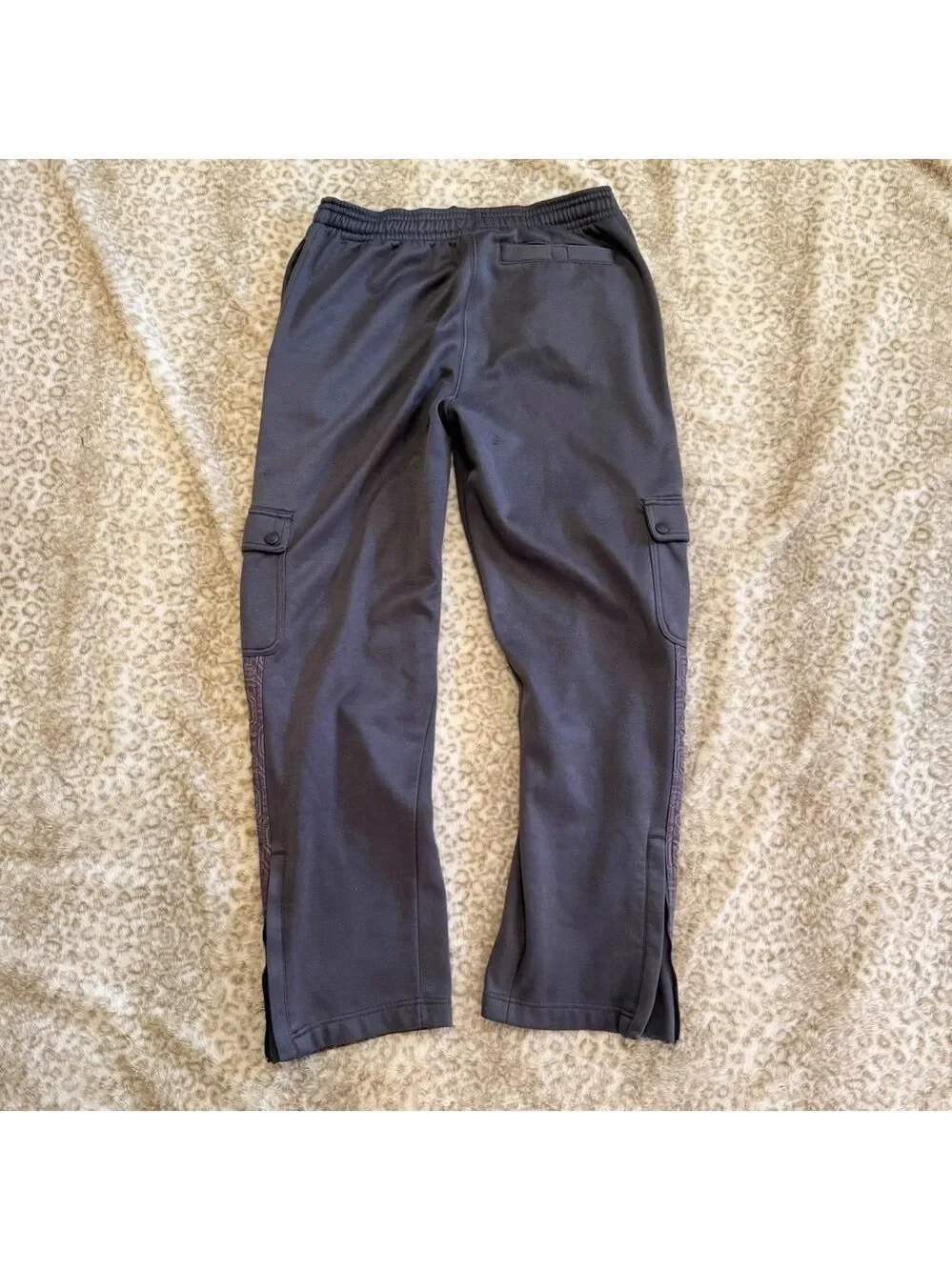 Ecko Function‎ Grey Tech Cargo Track Pants Baggy Cyber Y2K Gorpcore Mens Size S